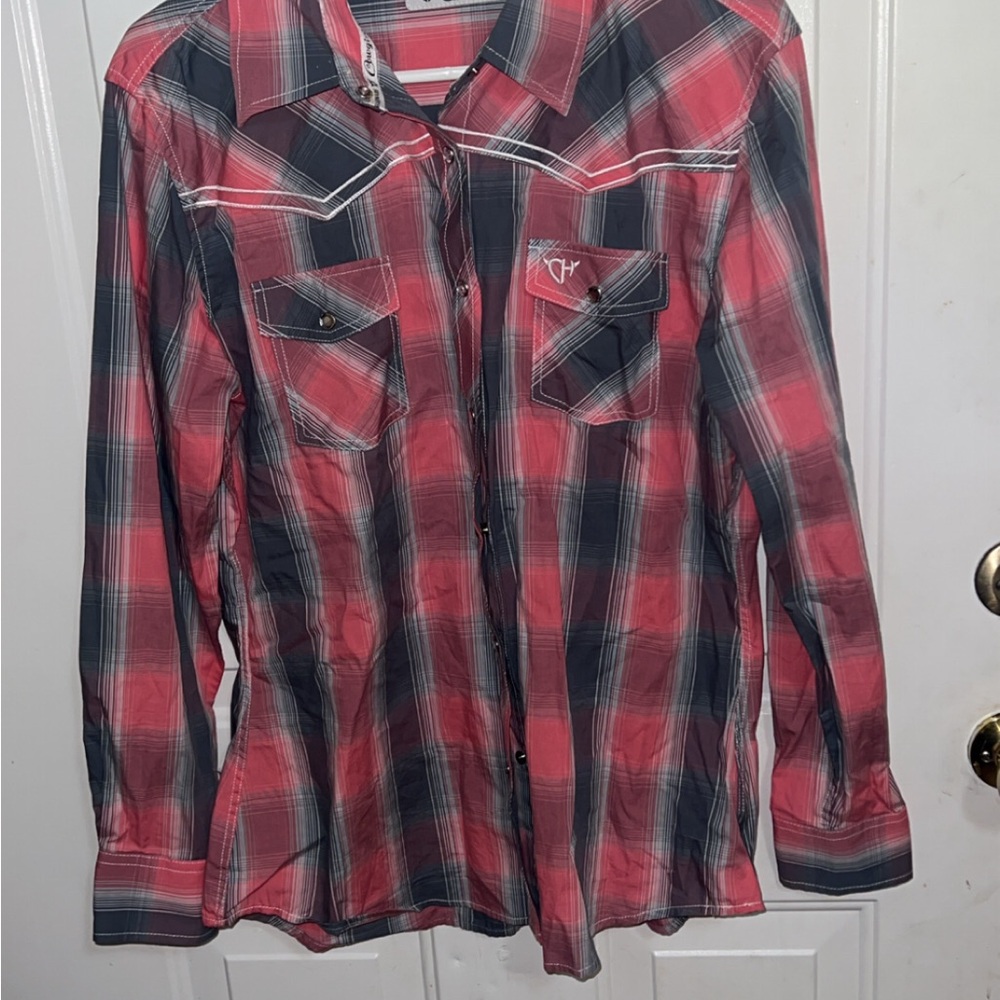 Cinch Red Plaid Western Shirt